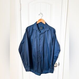 Men’s Awearness Kenneth Cole Non-Iron Slim Fit Button Down Size Large